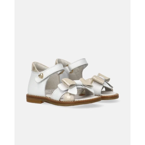 WALKEY - Sandalo bianco con fiocco platino - y1a2-44191-0092x048 2