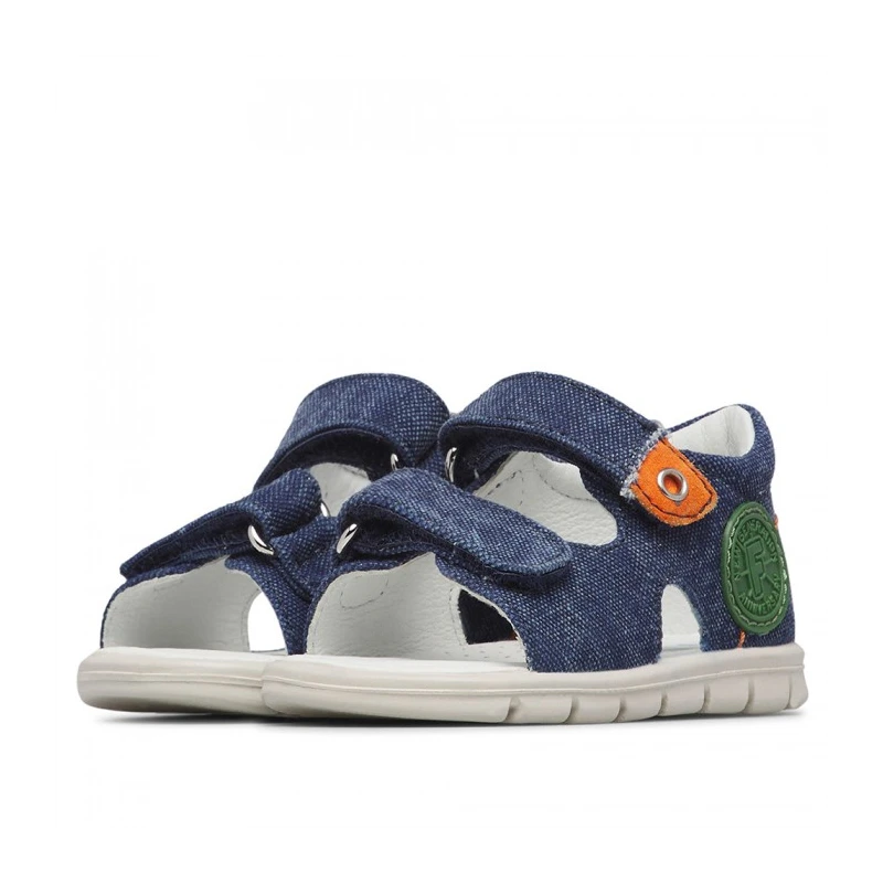 FALCOTTO - Sandalo blu in tessuto - 0011501092.01.1c95