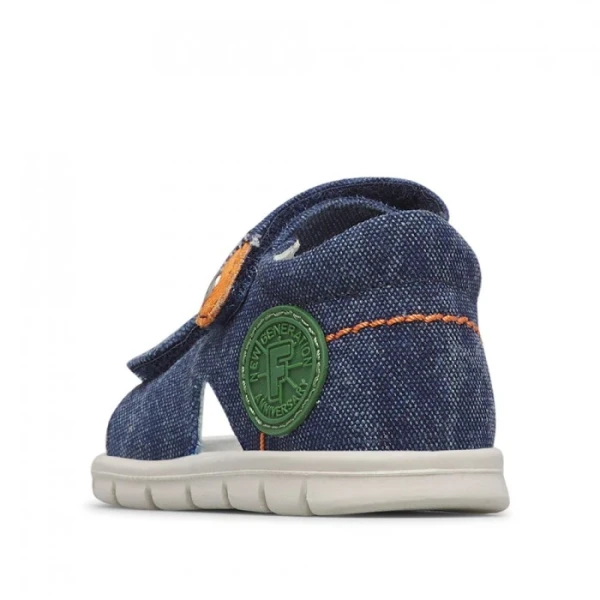 FALCOTTO - Sandalo blu in tessuto - 0011501092.01.1c95
