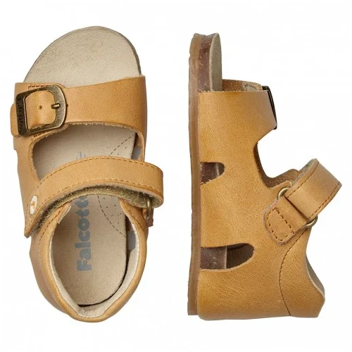 Sandalo cuoio con fibbie 2