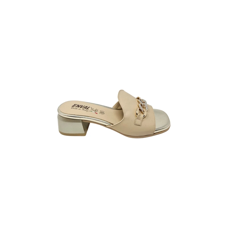 ENVAL - Sandalo ciabatta beige - 1275722