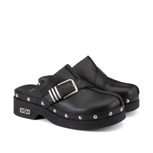 CULT - Sandalo sabot nero con fibbia - clw474300 2