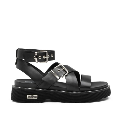 CULT - Sandalo nero con fibbie - clw344200