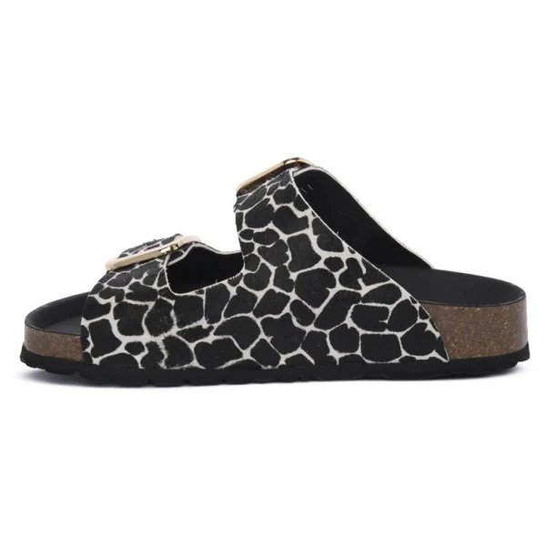 GRUNLAND - Ciabatta nera e panna in cavallino - cb1796-40 enny