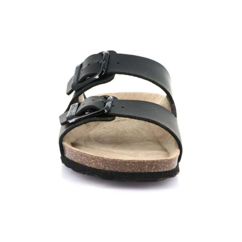 GRUNLAND - Ciabatta nera con fibbie - 
