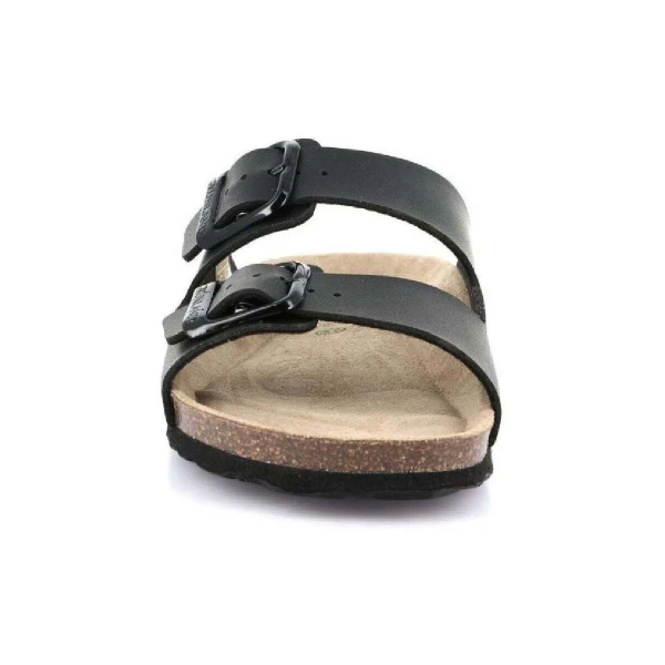 GRUNLAND - Ciabatta nera con fibbie - 