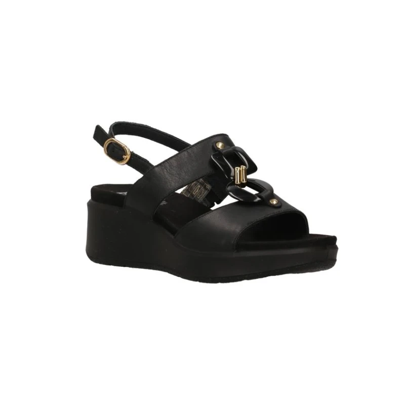 ENVAL - Sandalo nero con accessorio - 1292700