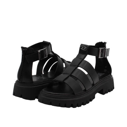 DIESEL - Sandalo nero - bc1066kf015 d-sanstry 2