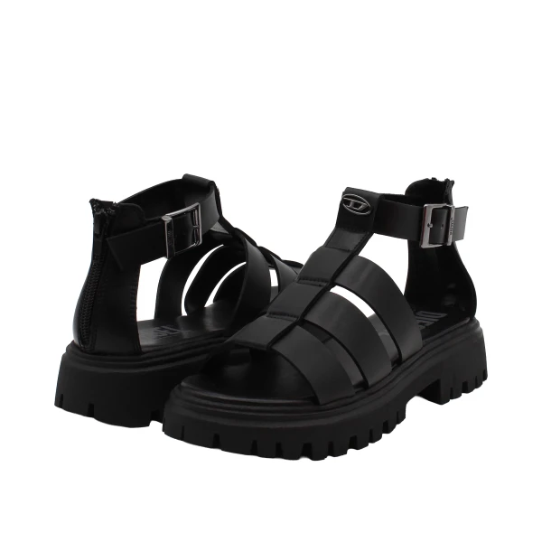 DIESEL - Sandalo nero - bc1066kf015 d-sanstry