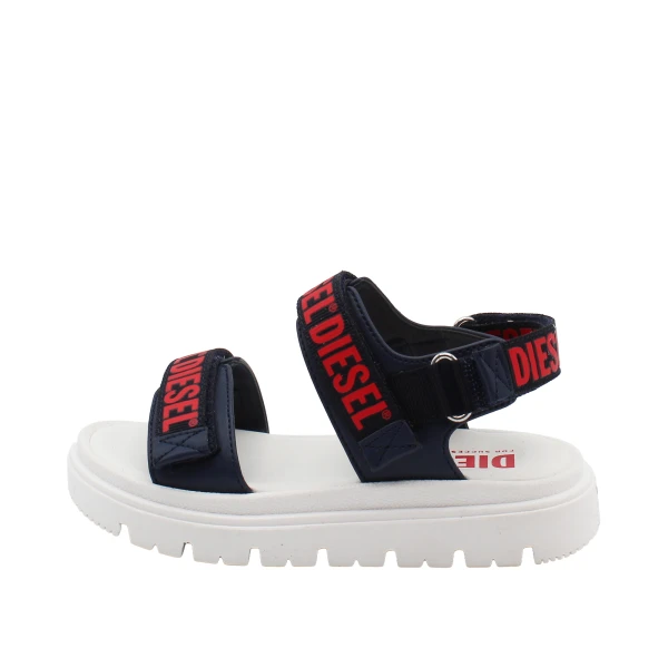 DIESEL - Sandalo blu e rosso - bc1067kf018 d-santap