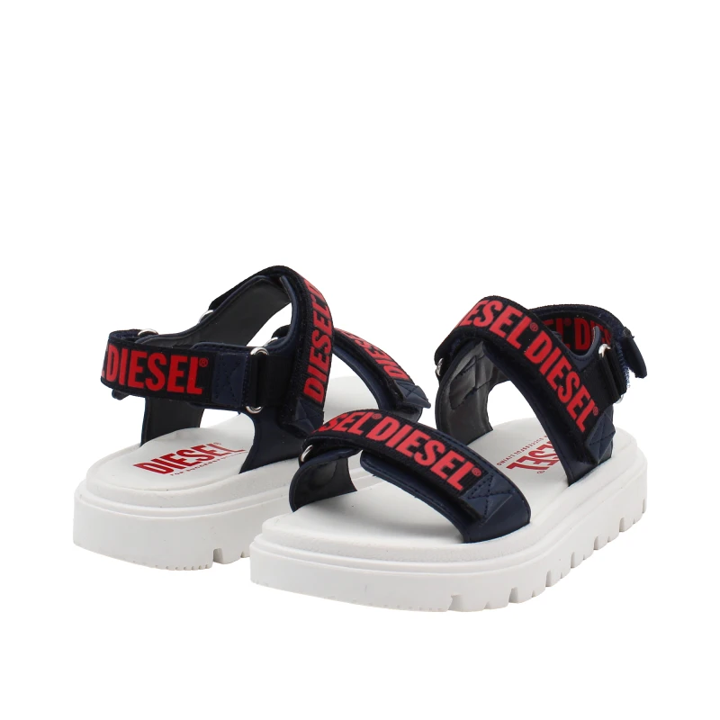DIESEL - Sandalo blu e rosso - bc1067kf018 d-santap
