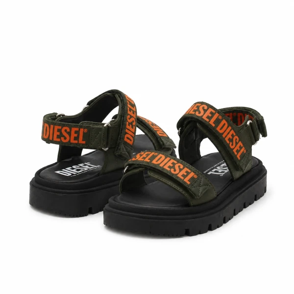 DIESEL - Sandalo verdone e arancione - bc1067kf018 d-santap
