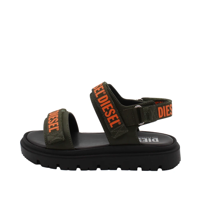 DIESEL - Sandalo verdone e arancione - bc1067kf018 d-santap