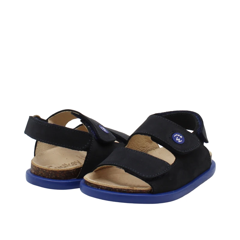 WALKEY - Sandalo blu con velcri - y1b2-44065-0124800