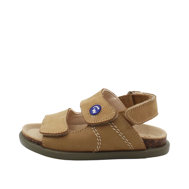 WALKEY - Sandalo beige con velcri - y1b2-44065-0124500