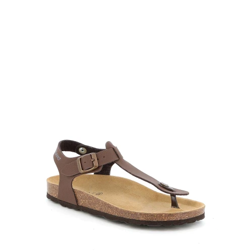GRUNLAND - Sandalo infradito marrone - sb1183-40 2