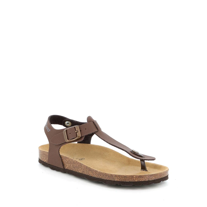 GRUNLAND - Sandalo infradito marrone - sb1183-40