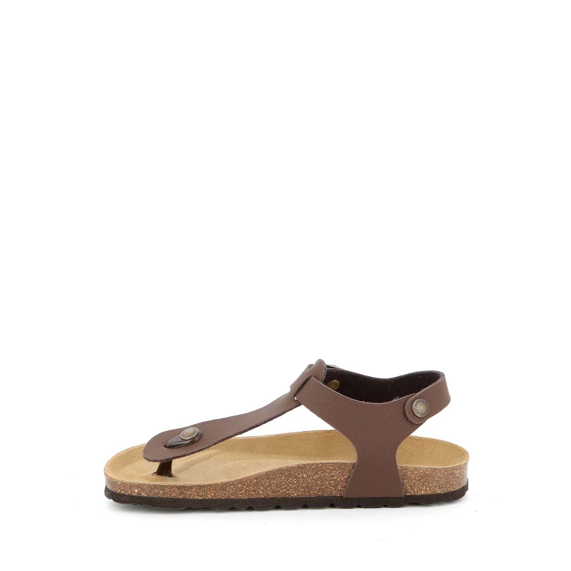 GRUNLAND - Sandalo infradito marrone - sb1183-40
