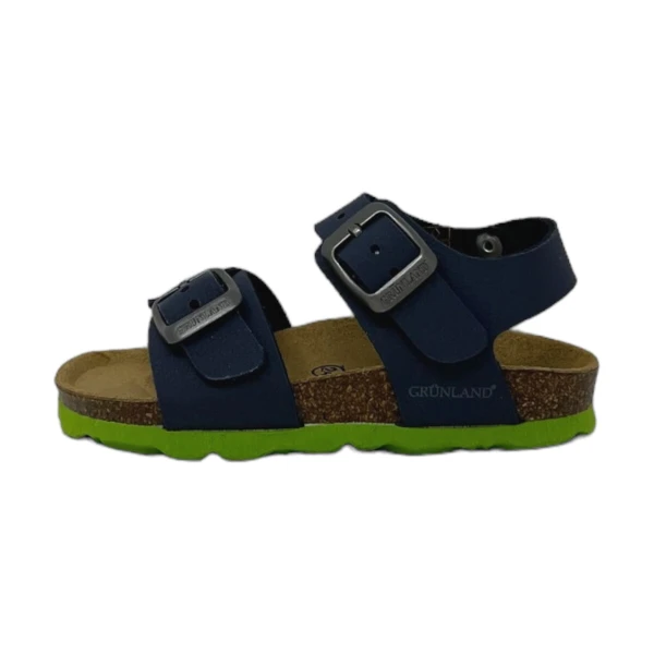 GRUNLAND - Sandalo blu con fibbie - sb0901-40luce