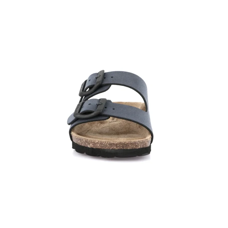 GRUNLAND - Sandalo ciabatta blu con fibbie - cb0714-40 luce