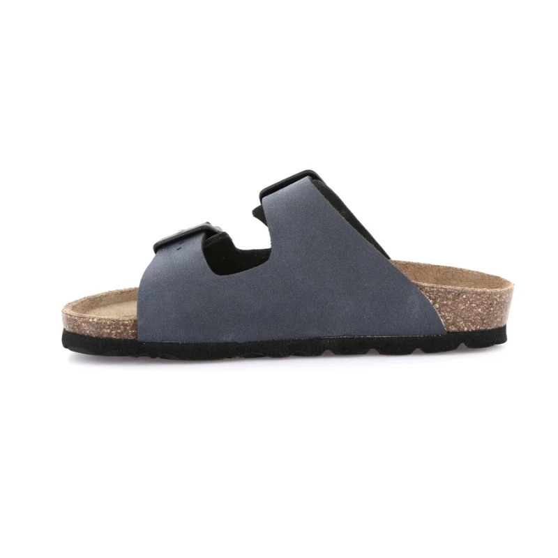 GRUNLAND - Sandalo ciabatta blu con fibbie - cb0714-40 luce