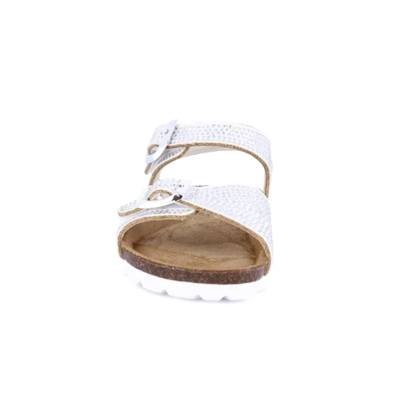 GRUNLAND - Sandalo bianco con strass - sb1380-40 luce