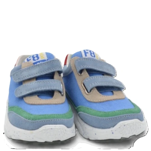 Sneakers multicolore con velcro 2