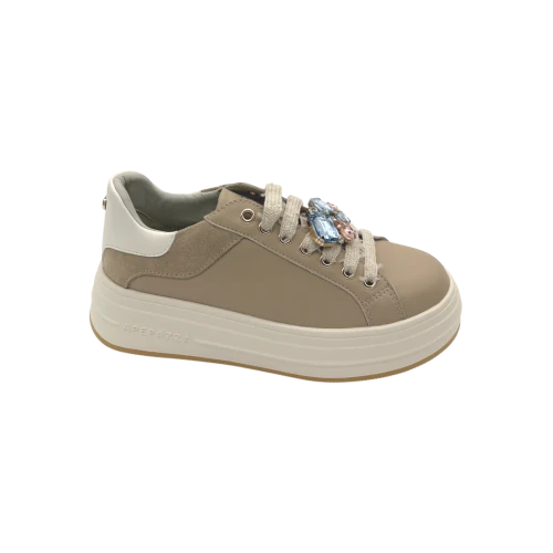 APEPAZZA - Sneakers beige con charms - s6lifty15/les