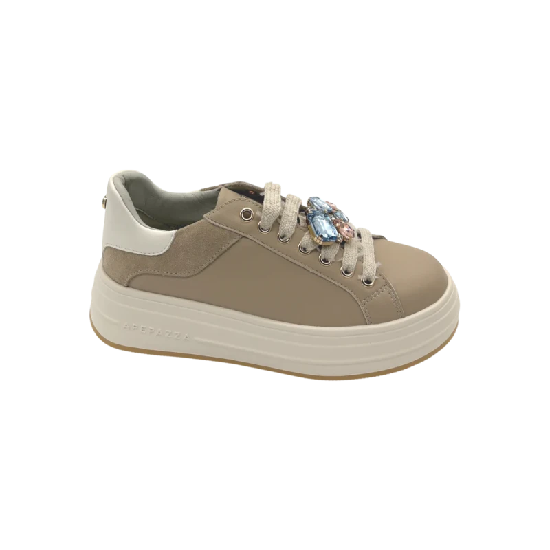 APEPAZZA - Sneakers beige con charms - s6lifty15/les