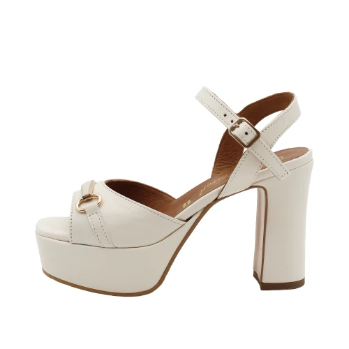 DAVID HARON - Sandalo beige con plateau - 220z