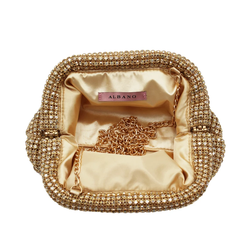 ALBANO - Borsa oro con strass - c2002