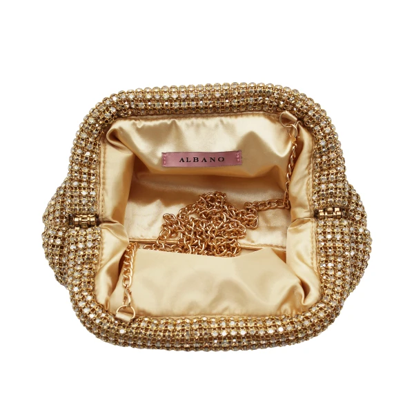 ALBANO - Borsa oro con strass - c2002
