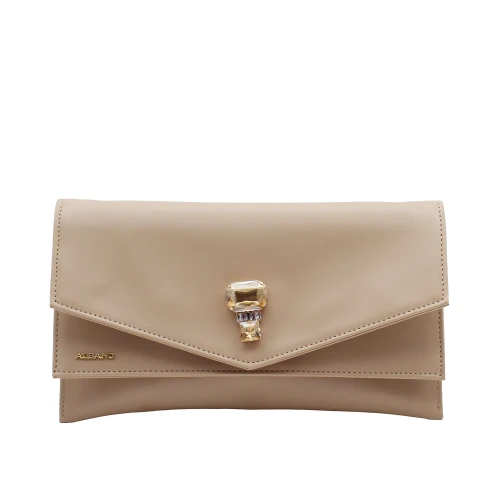 ALBANO - Borsa nude con accessorio - a1054