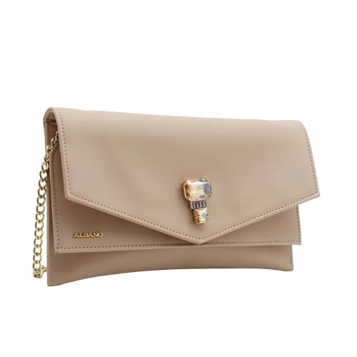ALBANO - Borsa nude con accessorio - a1054 2