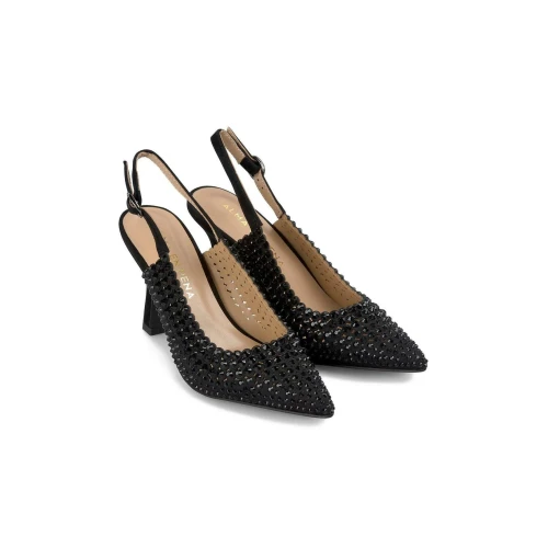 ALMA EN PENA - Decollete' Chanel nero con strass - v250616 2