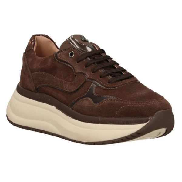 JANET&JANET - Sneakers marrone in camoscio - j-1072