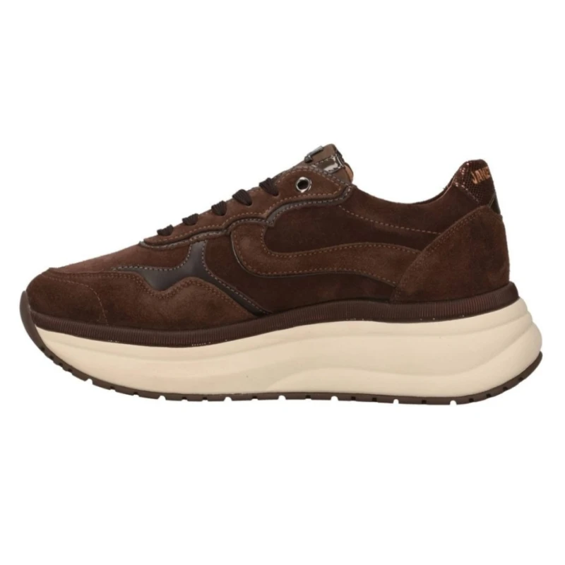 JANET&JANET - Sneakers marrone in camoscio - j-1072