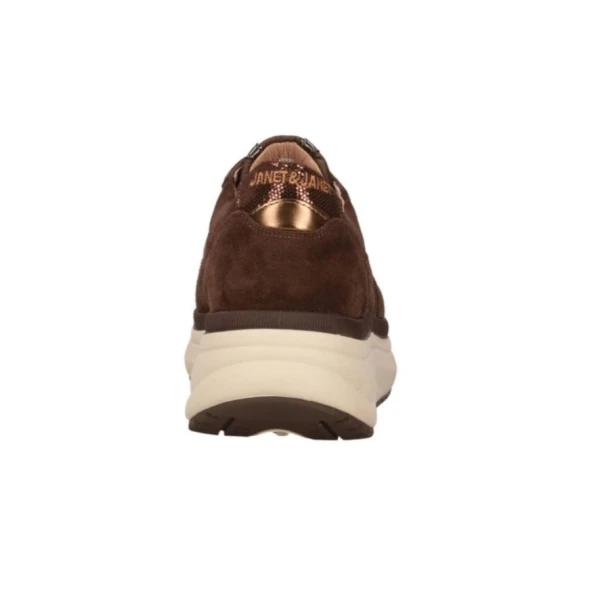 JANET&JANET - Sneakers marrone in camoscio - j-1072