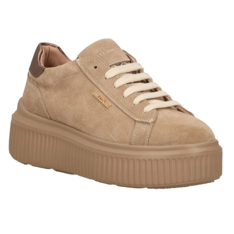 JANET&JANET - Sneakers beige in camoscio - j-1010