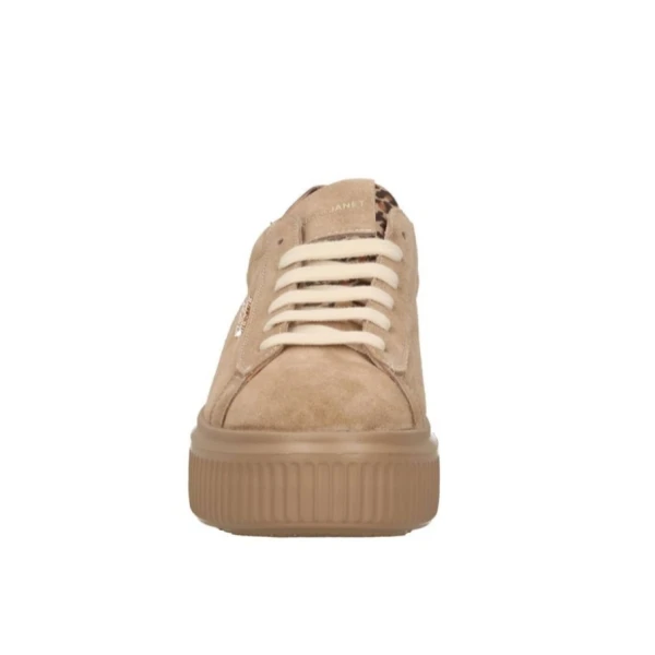 JANET&JANET - Sneakers beige in camoscio - j-1010
