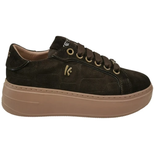 KEYS - Sneakers marrone in camoscio - k-13047