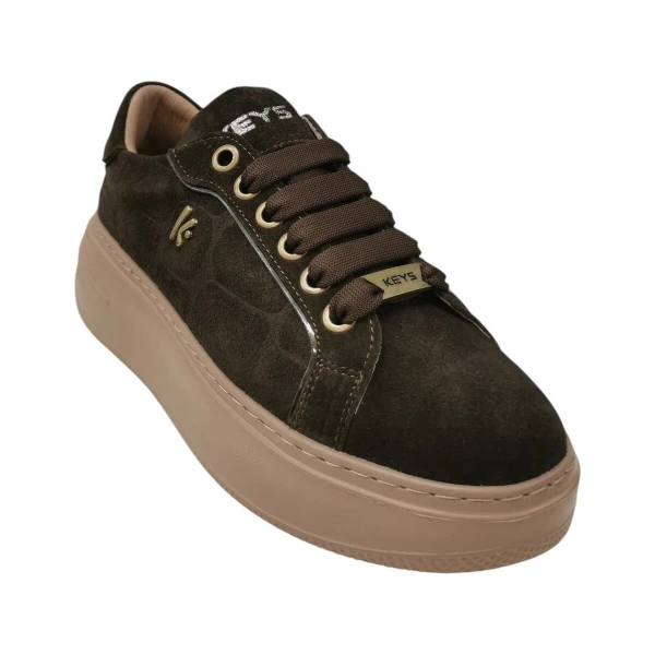 KEYS - Sneakers marrone in camoscio - k-13047