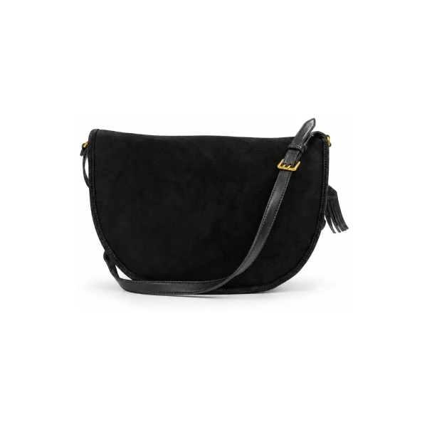 LIU JO - Borsa nera in camoscio con tracolla - af6009t711a