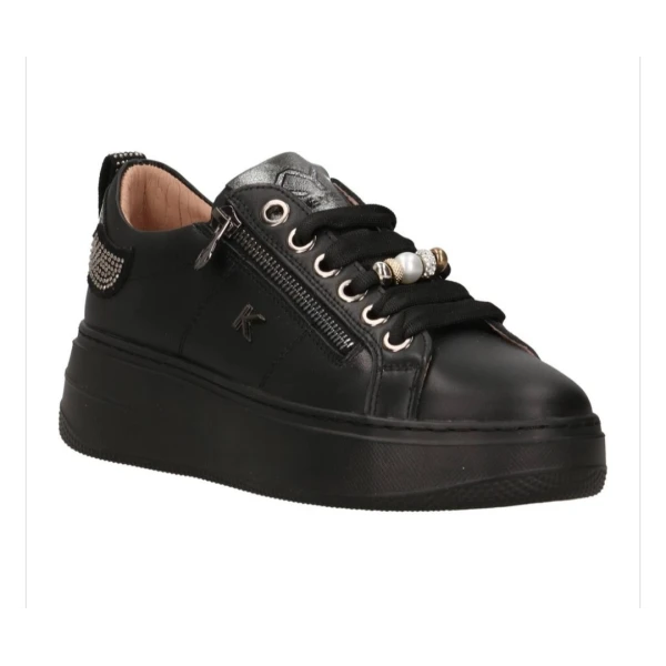 KEYS - Sneakers nero con strass - k-11212