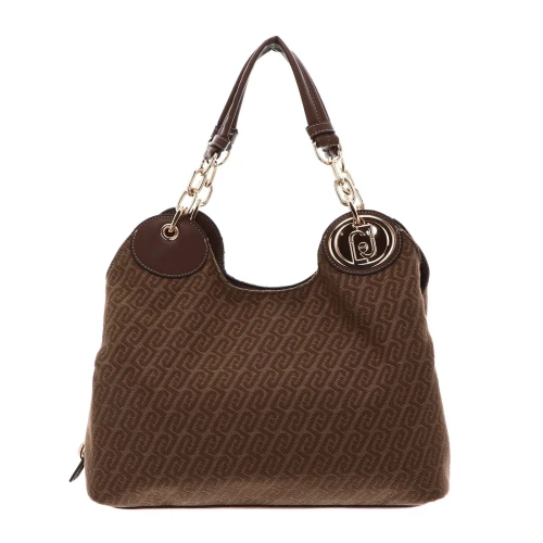 LIU JO - Borsa tabacco logata con tracolle - af6024t706a