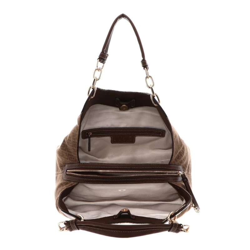LIU JO - Borsa tabacco logata con tracolle - af6024t706a