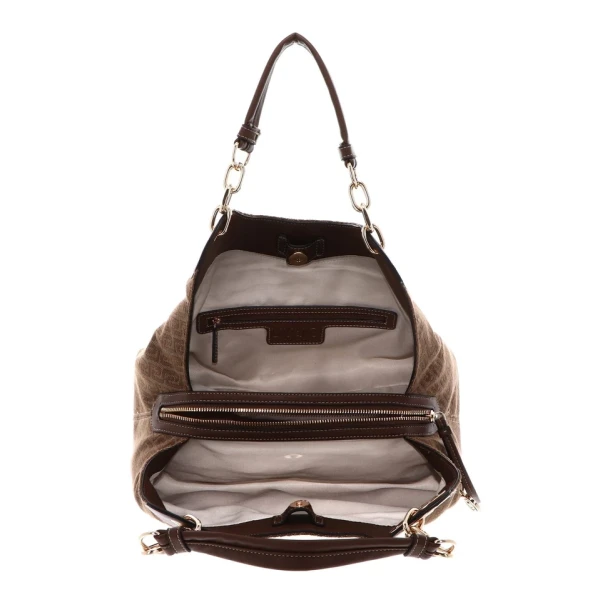 LIU JO - Borsa tabacco logata con tracolle - af6024t706a