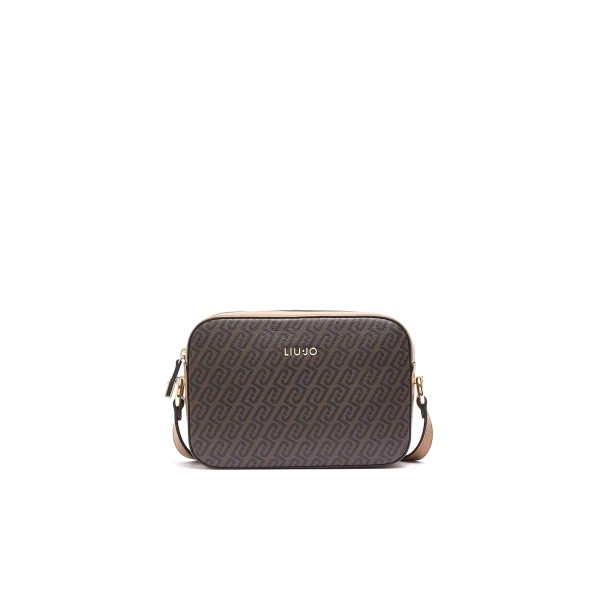 LIU JO - Borsa marrone logata con tracolla - af6211e1137