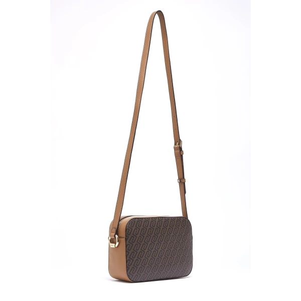 LIU JO - Borsa marrone logata con tracolla - af6211e1137