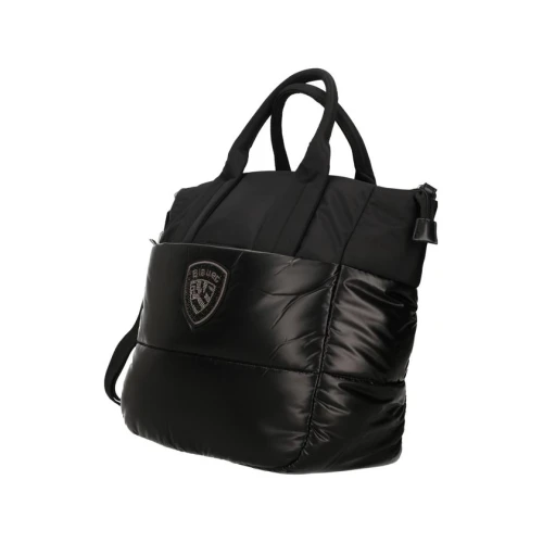 BLAUER - Borsa nera shopping con manici - f6quartxl01/pad 2
